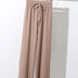 Slacks Women's Loose Summer Pants Soft Ice Silk Ankle-Length Black Wide Leg Pants Grey Khaki Women High Waisted Trousers 2024