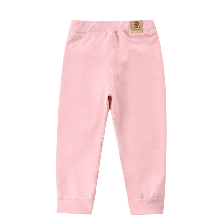 Autumn WInter Boys Girls Warm Pants Elastic Waist Solid Color Leggings 2-10Years Old Children Thermal Pants Long Johns