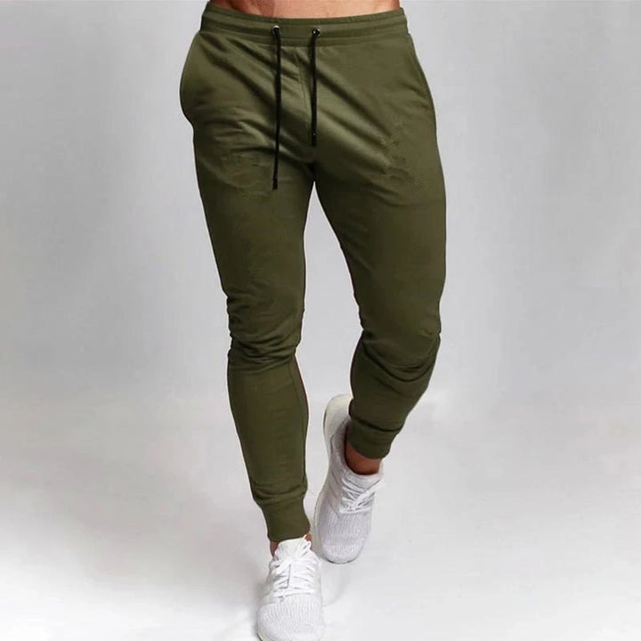 Men's Fitness Trousers Solid Color Mid-Waist Loose Breathable Straight-Leg Casual Pants Thin Quick-Drying Sports Pants