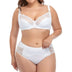 Beauwear Plus Size Bra Set for Women Floral Lace Underwear Set Ultra Thin Lingerie Set