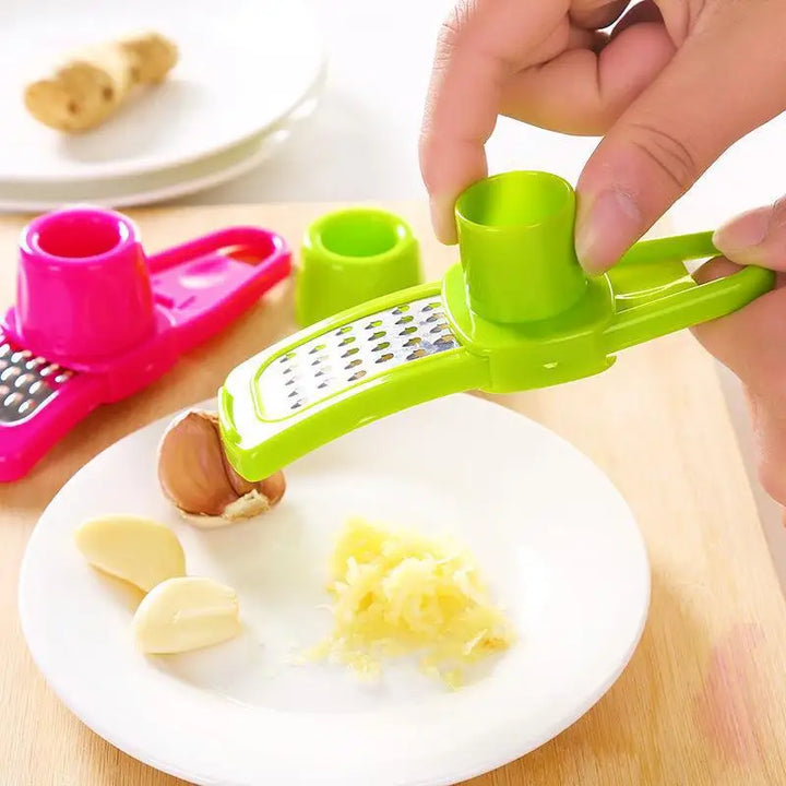 1PCS Garlic Crusher Press Multi-Functional Manual Ginger Garlic Grinding Grater Cutter Garlic Peeler Kitchen Tools