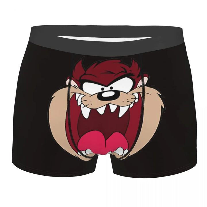 Tasmanian Devil Man's Boxer Briefs Underpants Taz Cartoon Anime Highly Breathable Top Quality Gift Idea