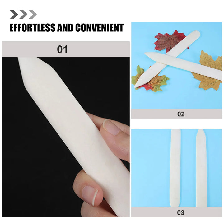 Origami Knife Curved Bone Folder Paper Craft Supplies Creaser Bone Scoring Paper Folding Tool Plastic Folders for