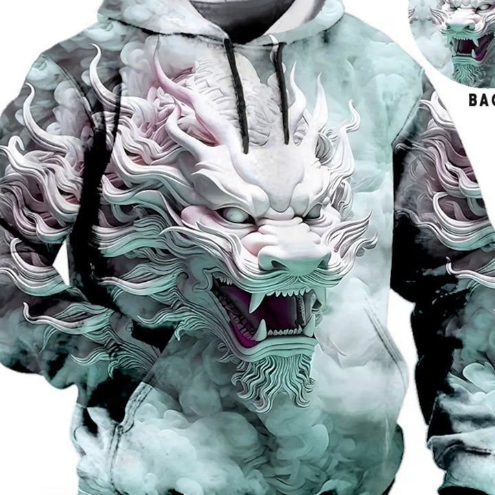 Graphic Lion Men's Fashion 3D Print Hoodie Streetwear Hoodies Long Sleeve Hooded Print Front Pocket Spring Hoodie Sweatshirt