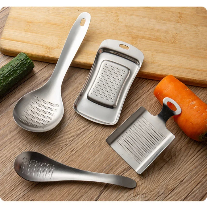 1pcs Ginger Garlic Wasabi Grater Crusher  Press Device Chopper Cutter s Peeler Kitchen Tools Stainless Steel