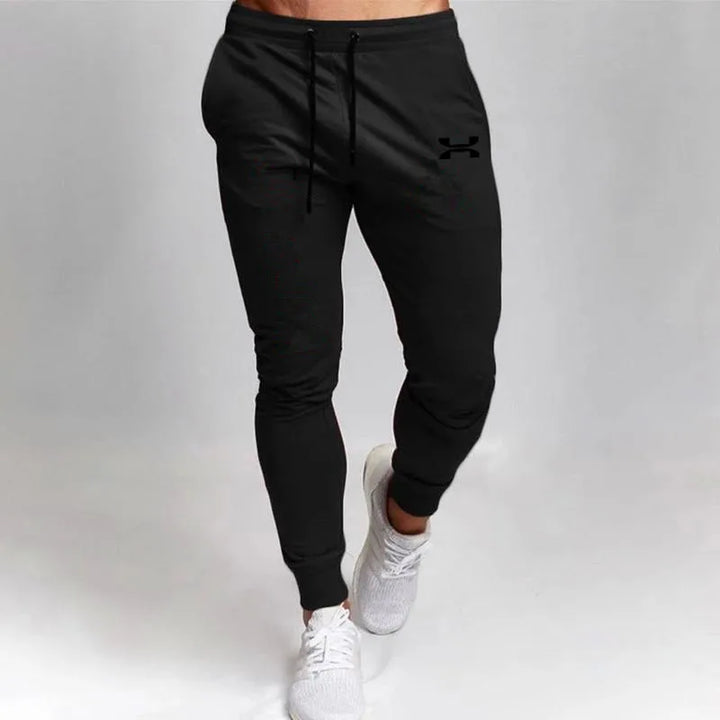 Men's Fitness Trousers Solid Color Mid-Waist Loose Breathable Straight-Leg Casual Pants Thin Quick-Drying Sports Pants