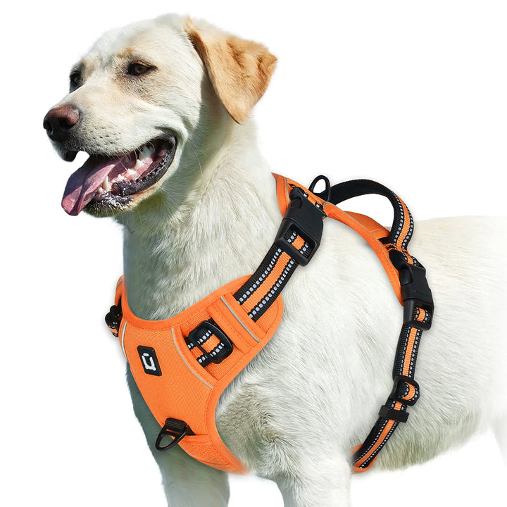 No Pull Dog Harness, Adjustable Soft Padded Pet Vest with Easy Control Handle