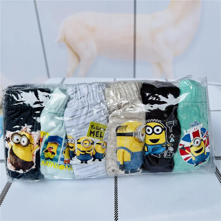 6Pcs/lot Baby Boys Girls Underwear Marvel Spiderman Mickey Mouse Elsa Disney Cartoon Cars Cotton Panties for Children Underpants