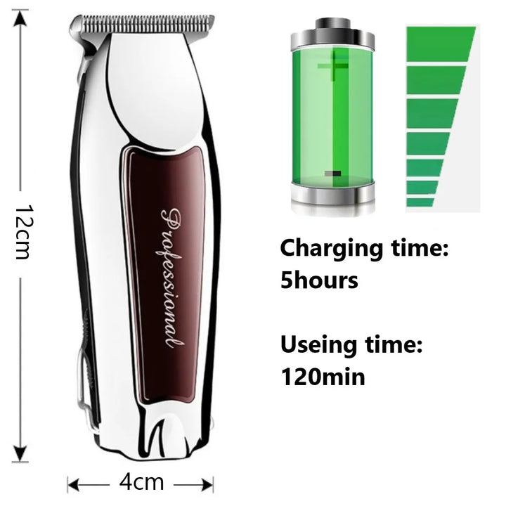 Rechargeable cordless hair trimmer for men grooming professional electric hair clipper beard hair cutting machine edge