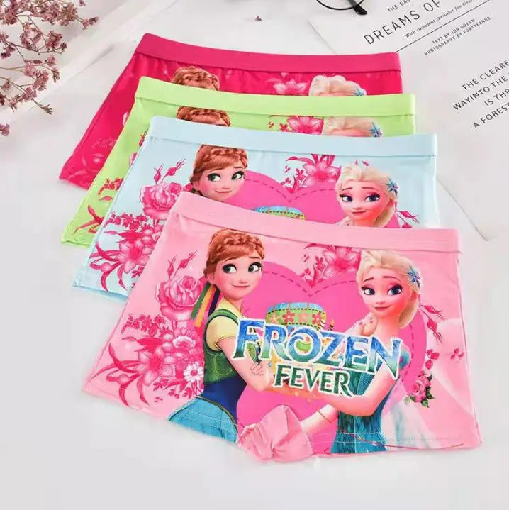 1pcs Disney Frozen Pattern Panties Princess Anna Elsa Cartoon Print Baby Girl Underwear Summer Cotton Breathable Pants Clothing