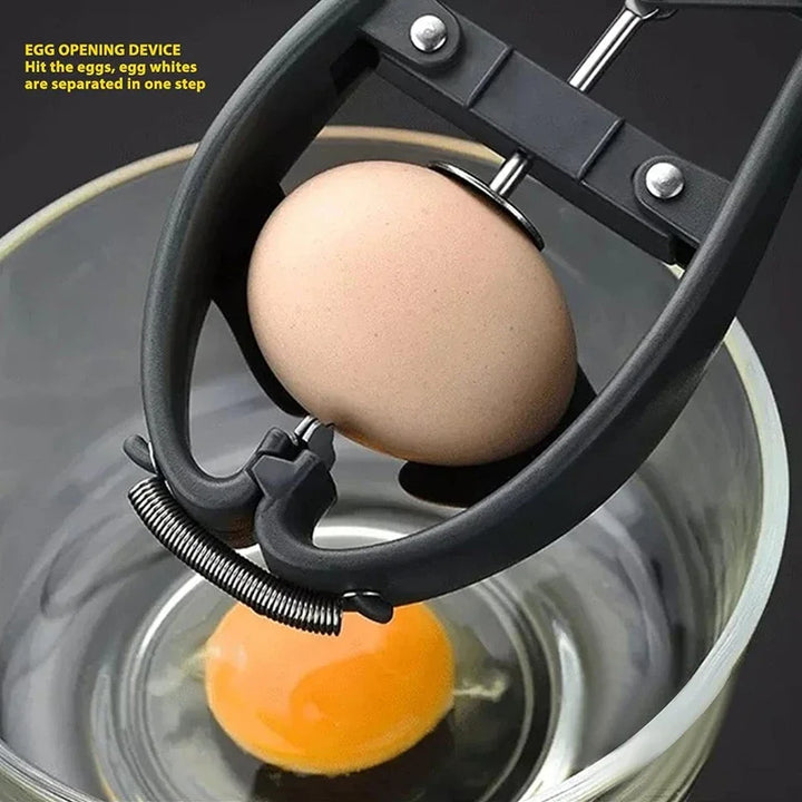 Egg Cracker Opener Automatic Egg Cracking Tool Easy Eggshell CutterEggshell Cutter Separator Creative Kitchen Tools cooking