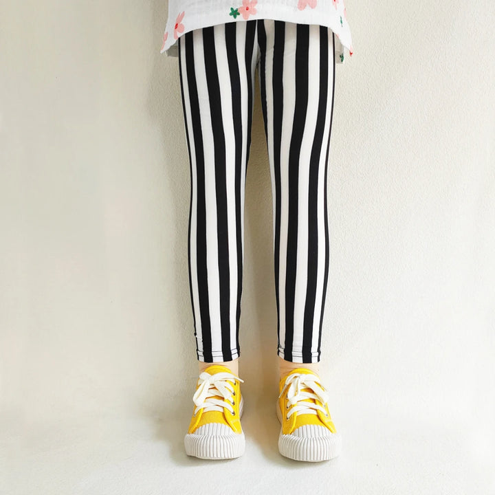 Print Kids Baby Girl Leggings Spring Summer Children Stretch Slim Pants for 2-11 Years