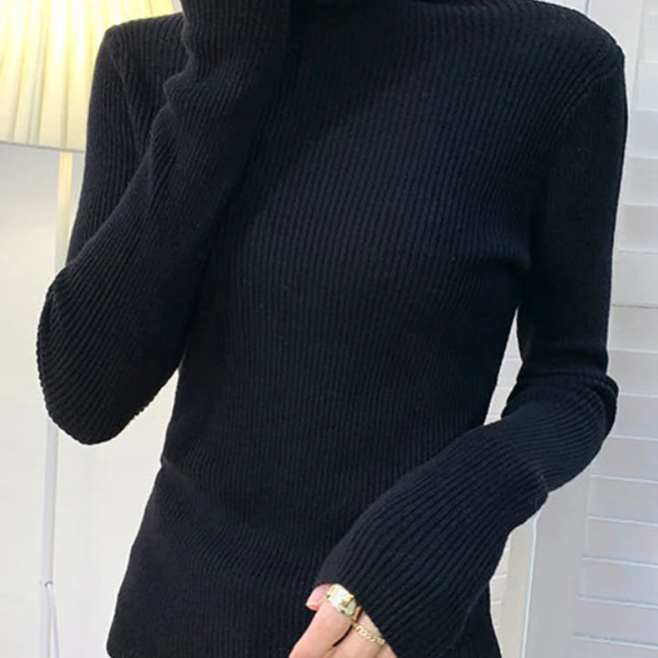 Women Fall Turtleneck Sweater Knitted Soft Pullovers Cashmere Jumpers Basic Soft Sweaters Female Basic Blouse New