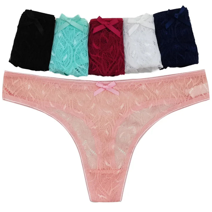 New Sexy Lace Women's Underpants Soft Cotton Panties Girls Solid Color Briefs Breathable Panty Lingerie Female Underwear Thong