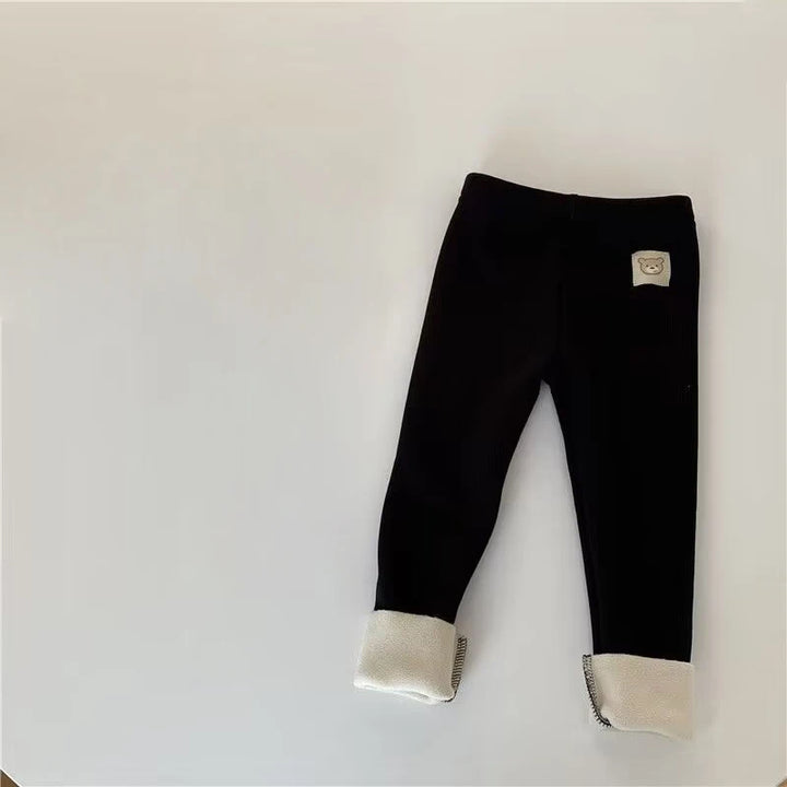 Girl Leggings Pants Children's Fleece-lined Pants Kid Autumn Winter Thermal Tights Children Girl Fashion Trousers Casual Bottoms