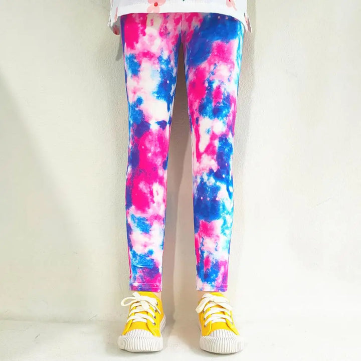 Print Kids Baby Girl Leggings Spring Summer Children Stretch Slim Pants for 2-11 Years