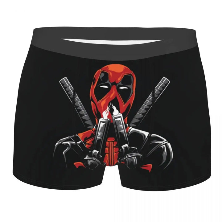 Custom Deadpool Cartoon Superhero Boxer Shorts For Men 3D Printed Anime Cosplay Underwear Panties Briefs Breathable Underpants