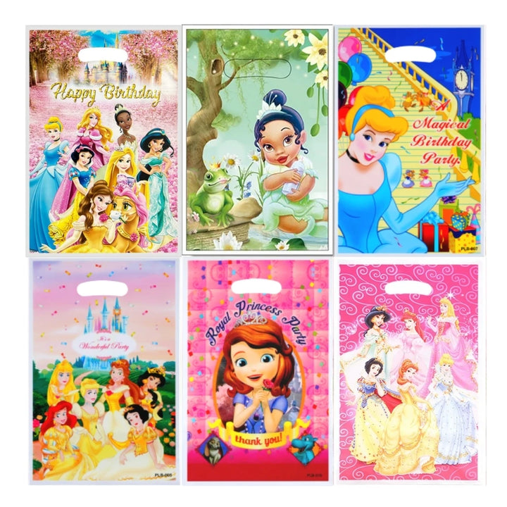 Disney Princess Baby Shower Party Favor Gift Bags Snow White Candy Bag Handle Loot Bags Princess Theme Birthday Party Decoration