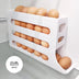 Household automatic rolling egg storage box kitchen refrigerator side door egg preservation rack 30 egg boxes