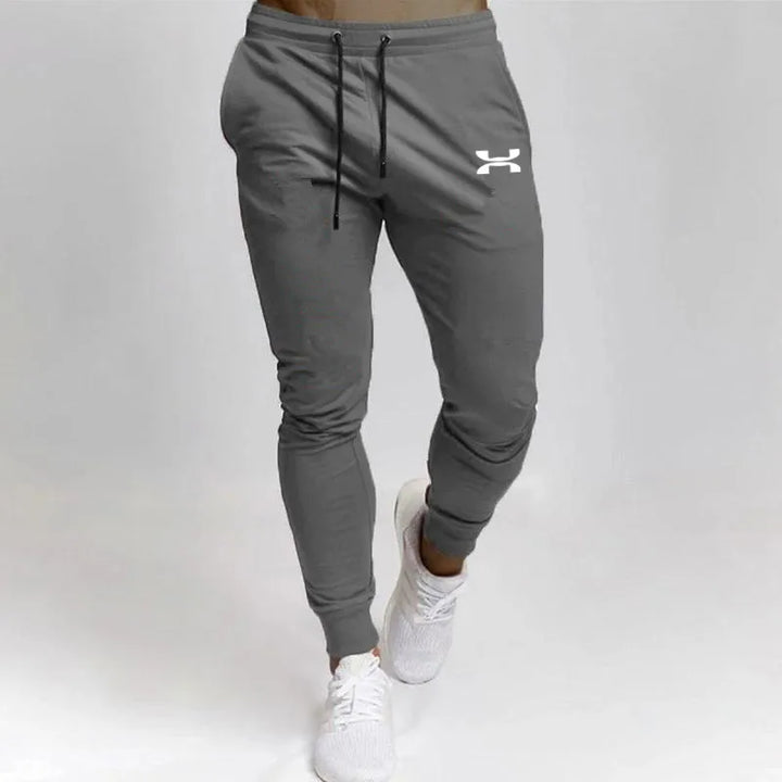 Men's Fitness Trousers Solid Color Mid-Waist Loose Breathable Straight-Leg Casual Pants Thin Quick-Drying Sports Pants