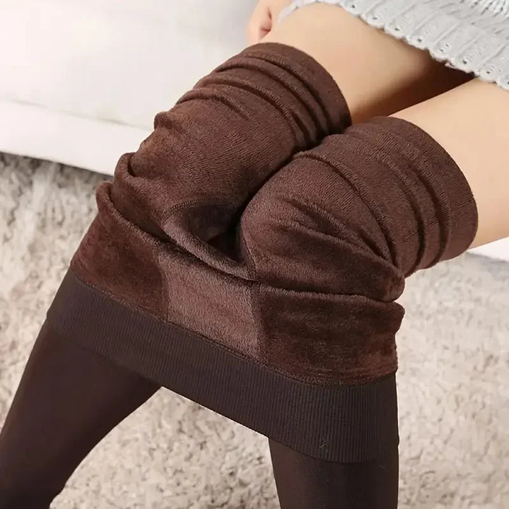 Fleece Lined Tights Women Thermal Pantyhose for Women Winter Panty Polar Skin Black Effect Stockings Women's Thermal Sock