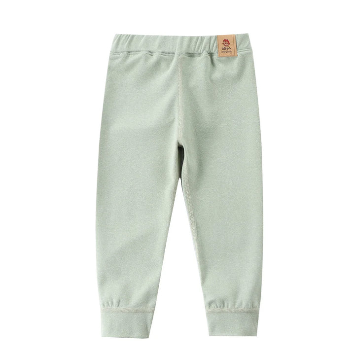 Autumn WInter Boys Girls Warm Pants Elastic Waist Solid Color Leggings 2-10Years Old Children Thermal Pants Long Johns