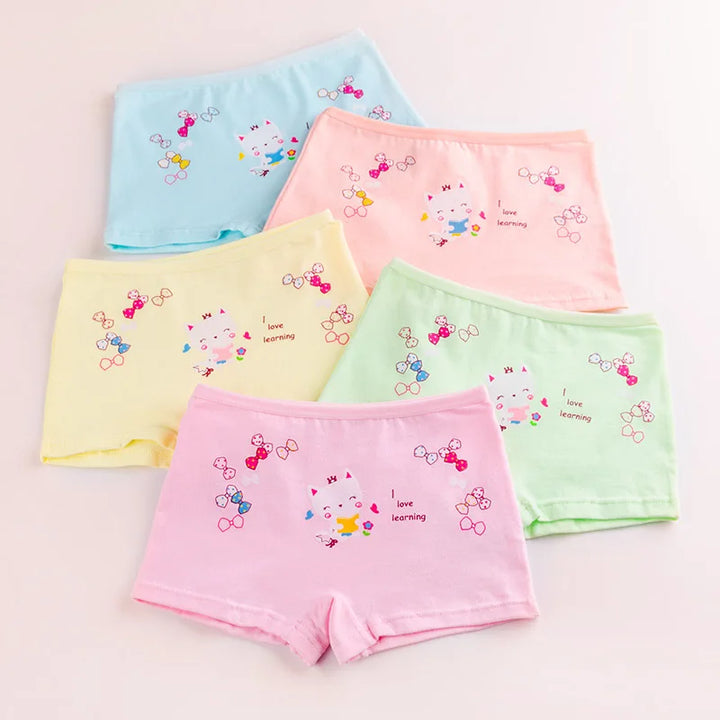 Children's Underwear for Kids Cartoon Shorts Soft Cotton Underpants Boys Panties Car Princess Cartoon 5Pcs/Lot