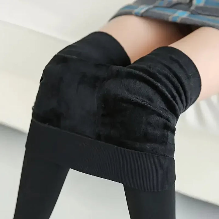 Fleece Lined Tights Women Thermal Pantyhose for Women Winter Panty Polar Skin Black Effect Stockings Women's Thermal Sock